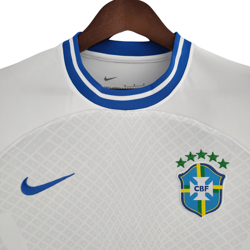 Camisa Brasil Conceito Branca 2022 - Nike Torcedor Masculino RUMO AO HEXA - Paixao de Torcedores