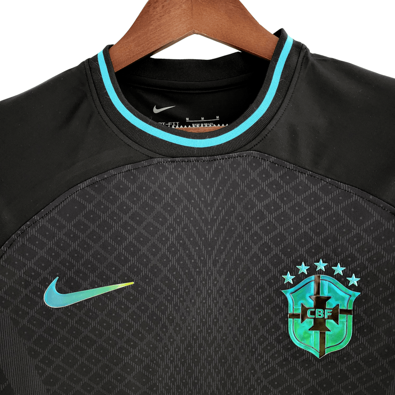 Camisa Brasil Conceito Black 2022 - Nike Torcedor Masculino RUMO AO HEXA - Paixao de Torcedores