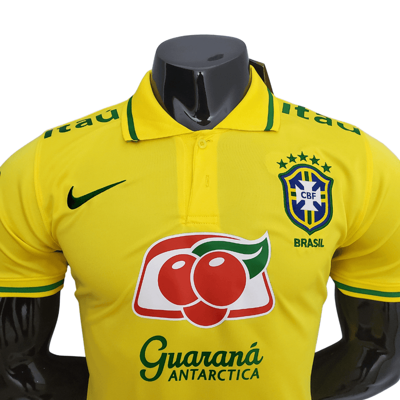 Camisa Polo Brasil Amarela Nike - Paixao de Torcedores