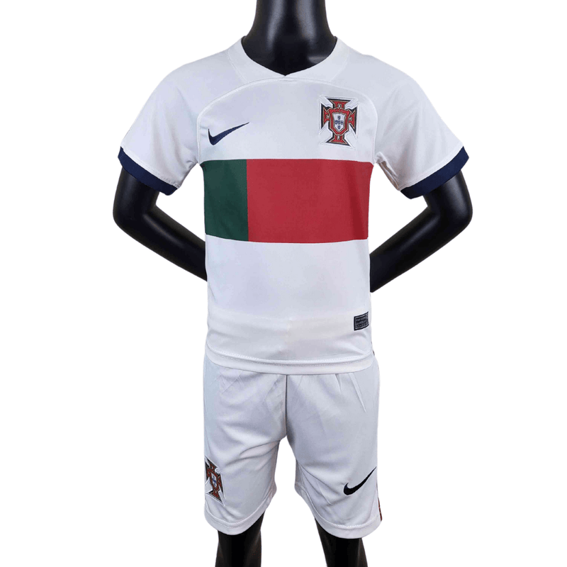 Kit infantil Portugal  Away Wc22 Nike - Paixao de Torcedores