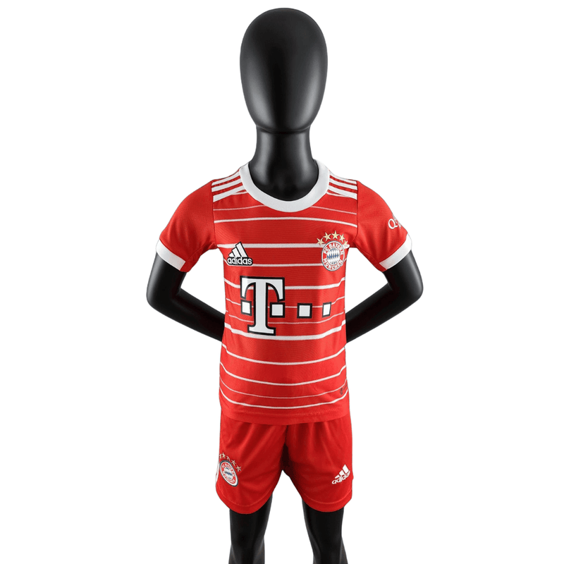 Kit infantil Bayern de Munique Home 2022/23 Adidas - Paixao de Torcedores