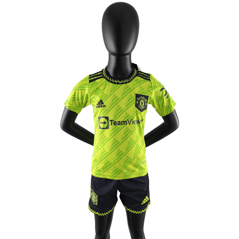 Kit infantil Mancherter United Third 2022/23 Adidas - Paixao de Torcedores