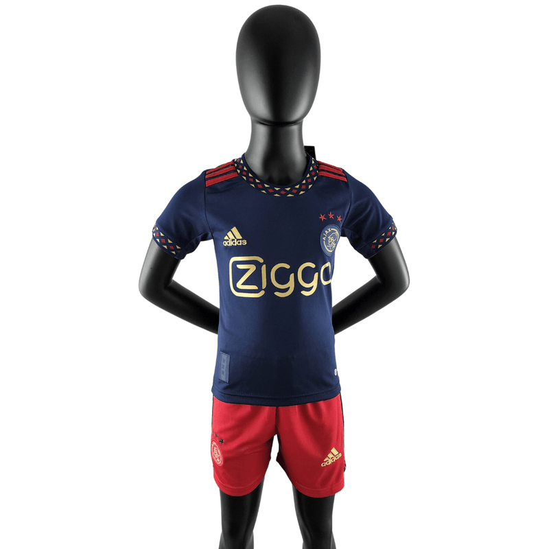 Kit infantil Ajax Away 2022/23 Adidas - Paixao de Torcedores