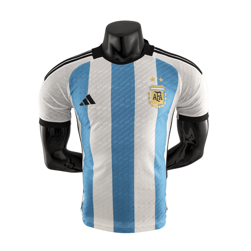 Camisa Argentina Copa do Mundo I 22/23 - Adidas Versão Jogador Masculina - Wc2022 - Paixao de Torcedores