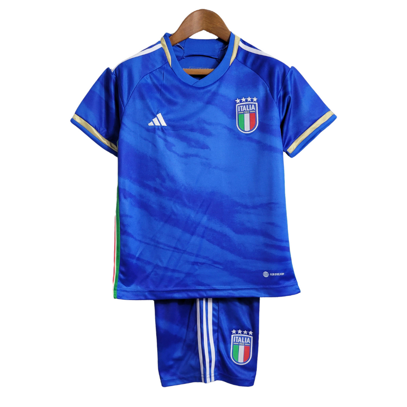 Kit Infantil Italia I 23/24 - Adidas - Paixao de Torcedores