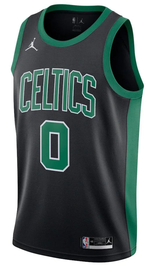 Regata Boston Celtics Jayson Tatum 20/21 Nº0 - Torcedor Masculina - Preto e Verde Escuro - Paixao de Torcedores
