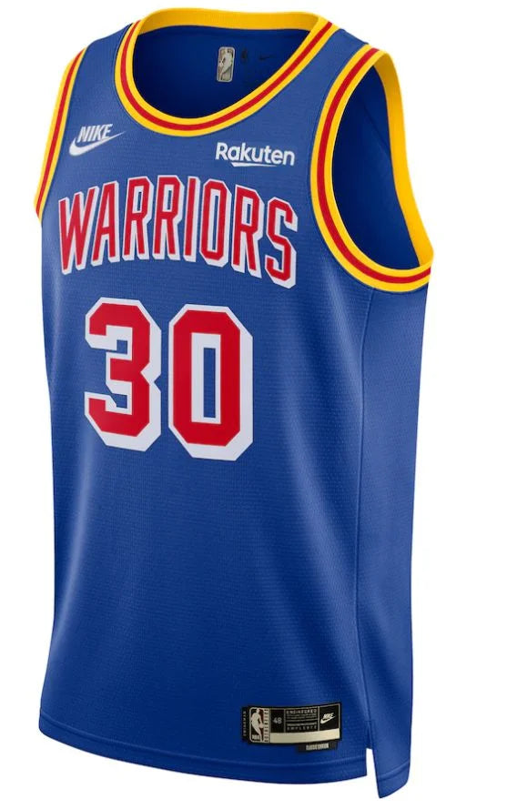 Regata Golden State Warriors Stephen Curry 21/22 - Nº30 - Torcedor Masculina - Azul e Vermelho - Paixao de Torcedores