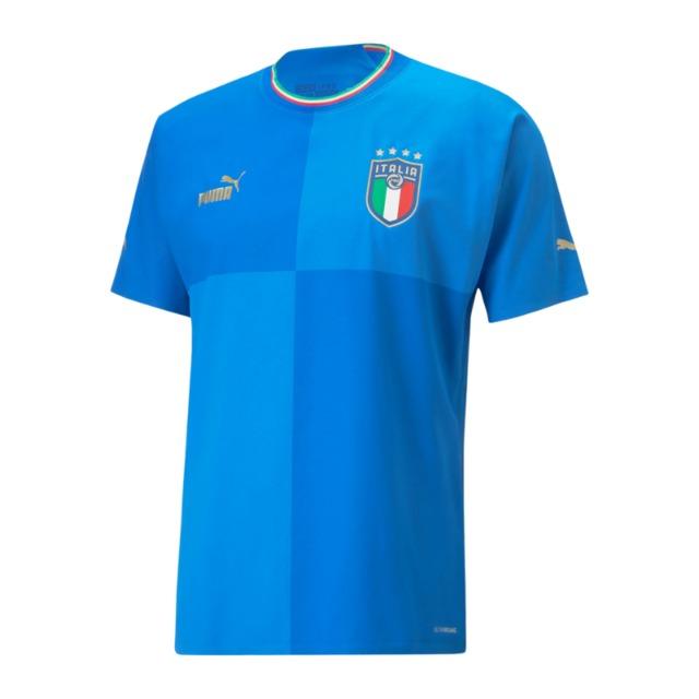 Camisa Italia I 2223 Torcedor Puma Masculina - Azul - Paixao de Torcedores
