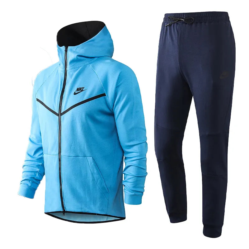 Conjunto Nike Tech Fleece Azul Claro - Agasalho - Paixao de Torcedores