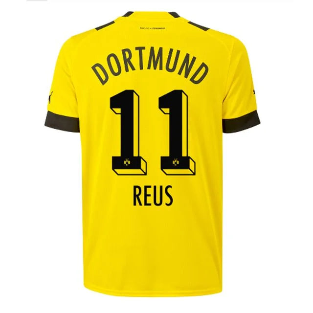 Camisa Borussia Dortmund Home 22/23 - Torcedor Puma- Personalizada REUS  n° 11 - Paixao de Torcedores