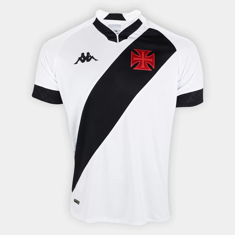 Camisa Vasco da Gama II 22/23 Kappa Jogador Masculina - Preto+Branco - Paixao de Torcedores