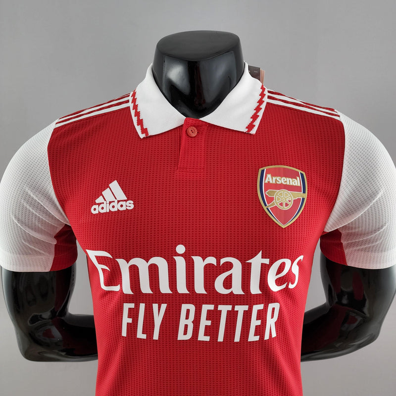 Camisa Arsenal Home 22/23 Versão Jogador Adidas Masculina - Vermelha - Paixao de Torcedores