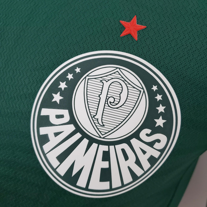 Camisa Palmeiras Home  21/22  Versão Jogador Adidas Masculina - Tricolor - Paixao de Torcedores