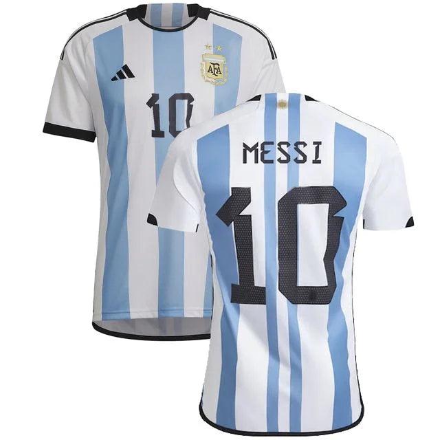 Camisa Argentina Copa do Mundo home 22/23 - Torcedor Adidas - Personalizada Messi n° 10 - Paixao de Torcedores