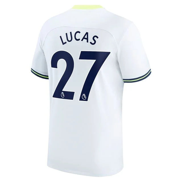 Camisa Tottenham home 22/23 - Torcedor Nike - Personalizada Lucas  n° 27 - Paixao de Torcedores