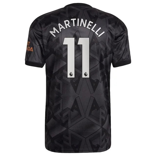Camisa Arsenal away 22/23 - Torcedor Adidas - Personalizada Martinelli  n° 11 - Paixao de Torcedores