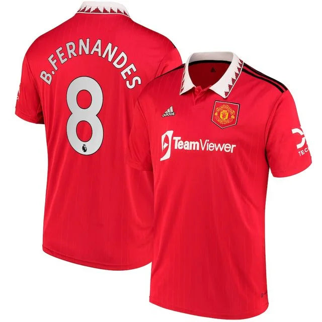 Camisa Manchester United home 22/23 - Torcedor Nike - Personalizada B.FERNANDES n° 8 - Paixao de Torcedores