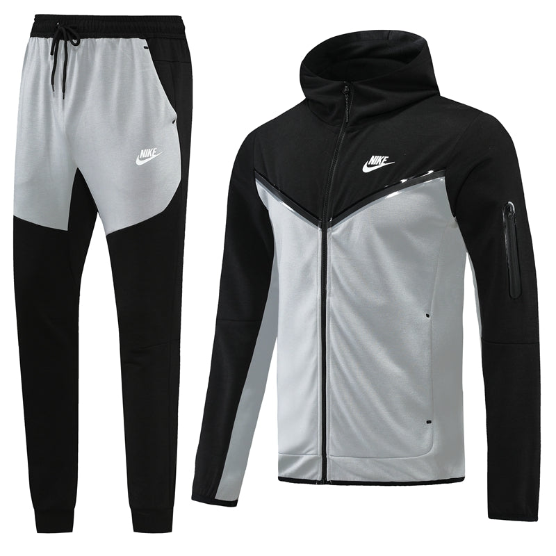 Conjunto Nike Tech Fleece Preto/Cinza - Agasalho - Paixao de Torcedores