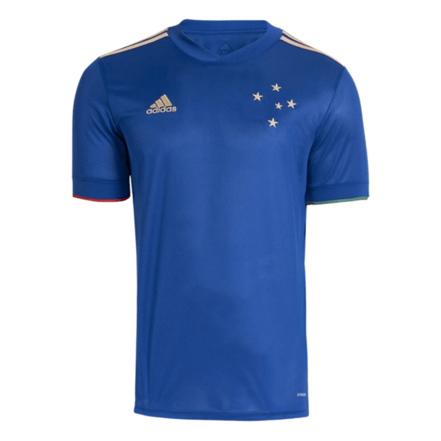 Camisa Cruzeiro Centenário 2122 Torcedor Adidas Masculina - Azul - Paixao de Torcedores